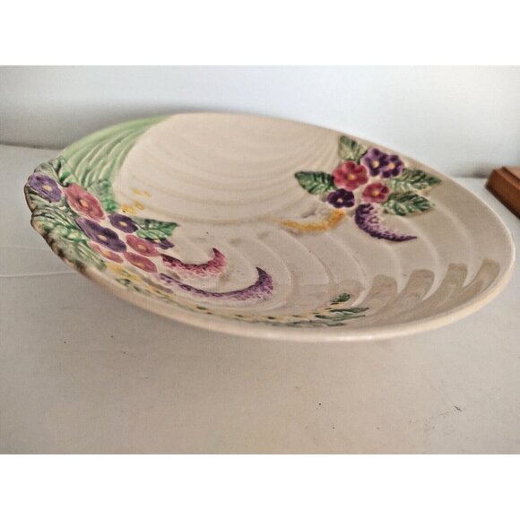 Vintage Wade Heath Bowl Rasied Floral 7 inch diameter x 1 3/4" high 1940's - Picture 2 of 9